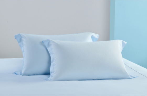 Couverture de couette en lin Tencel Queen Couverture de couette bleue confortable
