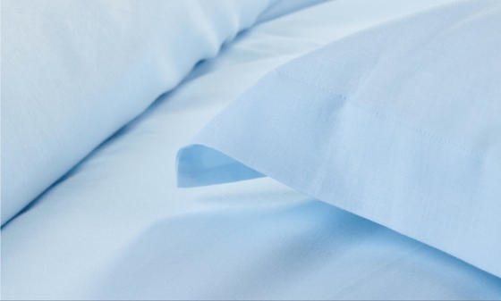Couverture de couette en lin Tencel Queen Couverture de couette bleue confortable
