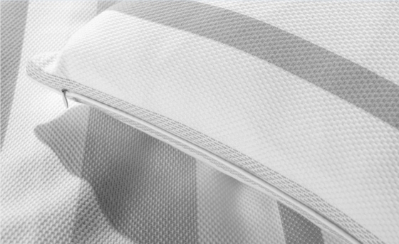 Couverture de couette de taille King durable Couverture de couette gris rayée personnalisée