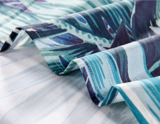 Ensemble de couverture de couette en coton imprimé numérique Twin XL