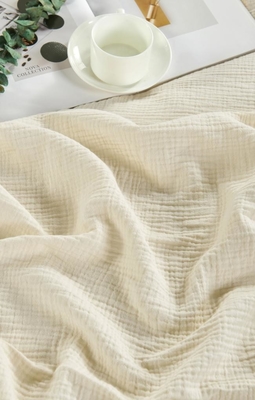Couvertures de muslin beige Oeko Tex pour adultes
