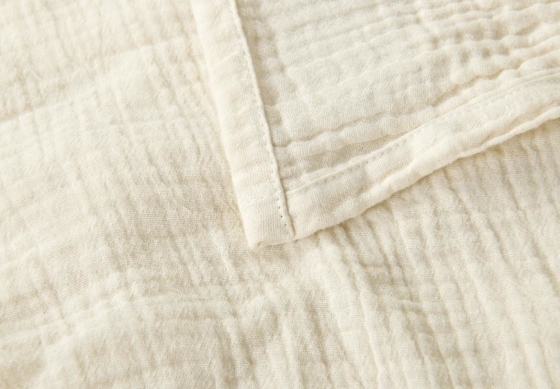 Couvertures de muslin beige Oeko Tex pour adultes