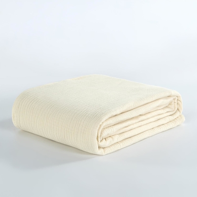 Couvertures de muslin beige Oeko Tex pour adultes