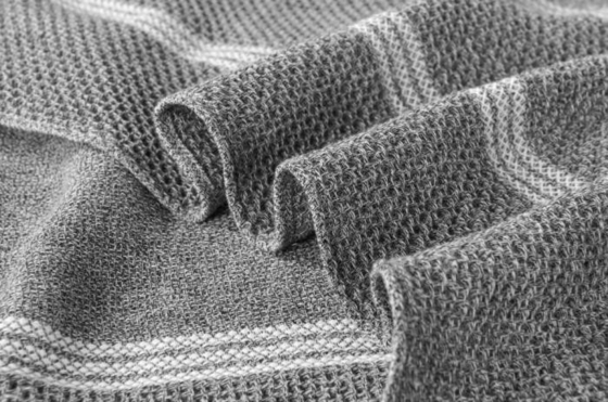 Couverture en coton poly Eco Melange Couverture en coton OEM et en polyester