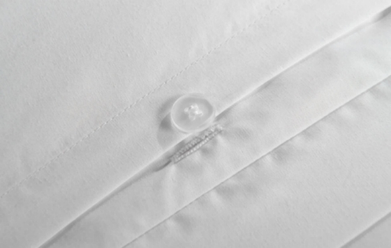 La couverture de couette en coton recyclé en polyester