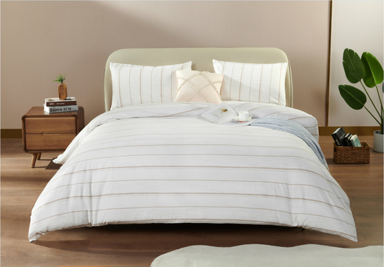 Couverture de couette écologique blanche respirante Queen Couverture de couette plus douce