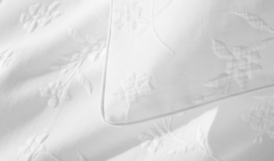 100% de coton Jacquard Couette ensemble Confortable Blanc Jacquard Couverture ensemble