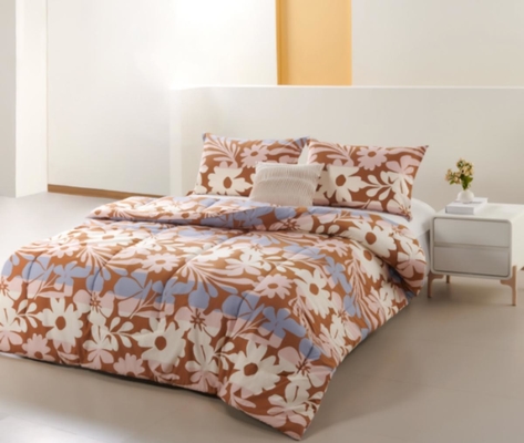 Ensemble de couette en coton imprimé