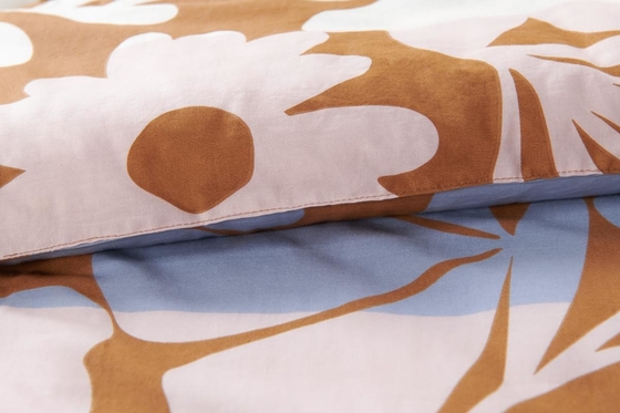 Ensemble de couette en coton imprimé