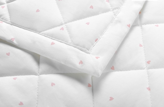 Couverture de couette en coton blanc imprimé