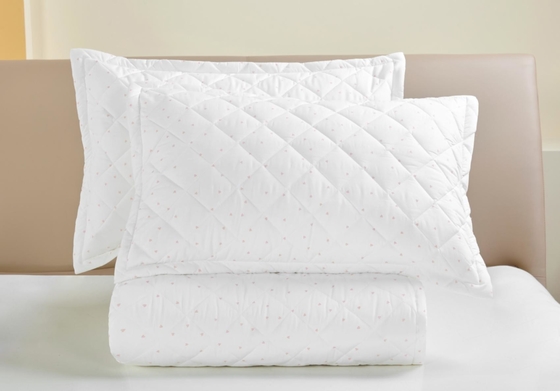 Couverture de couette en coton blanc imprimé