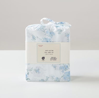 Un ensemble de feuilles imprimées en coton OEM