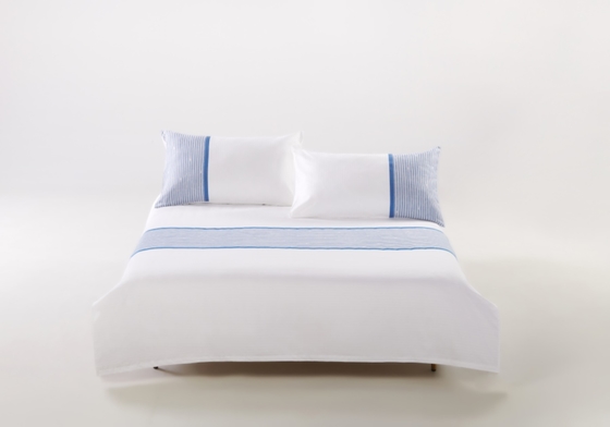 60 coton 40 feuilles de polyester Blanc poly coton feuille de lit de l' hôtel