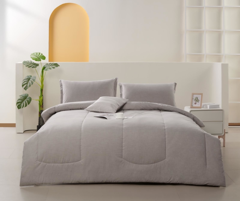 Ensemble de couette en polyester recyclé en coton Eco Melange